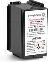 Pitney Bowes 793-5 Genuine Ink Cartridge for DM100, DM200 and SendPro C and SendPro+, Red Ink, 35 ml
