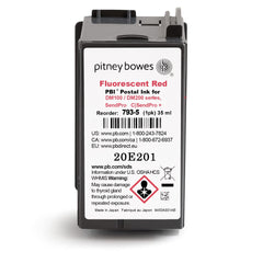 Pitney Bowes 793-5 Ink Cartridge for DM100, DM200 and SendPro C and SendPro+, Red Ink, 35 ml