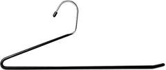 Utopia Home Slack Pant Hangers - Pack of 20 - Trouser Hangers - Open-Ended Metal Easy Slide Pants Hanger - Organizer - Chrome and Black Friction