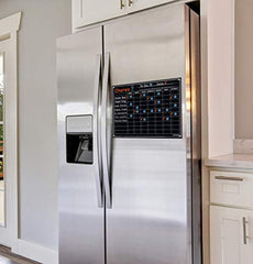 Chore Chart with 5 Chalk Markers for Multiple Kids - Magnetic Dry Erase Refrigerator Calendar Chalkboard for Activity and Reward - Reusable Home Family Star Board for Responsibility - 17" x 12"