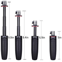 Extendable Selfie Stick for Gopro, Portable Vlog Selife Stick Tripod Stand for Gopro Hero 8/7/6/5 Black/Gopro Max DJI Osmo Action Insta 360 Action Camera Accessory Kits by MaxCo