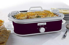 Crockpot 3.5-Quart Casserole Crock Manual Slow Cooker, Charcoal