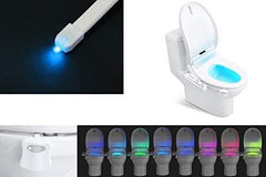 TekSky 2-Pack 16-Color Toilet Night Light, Motion Sensor LED Toilet Bowl Nightlight with IP67 Waterpfroof Design, Perfectly for Bathroom and Gift Idea