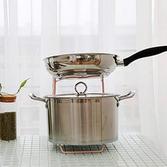 ZGXY Simple Pan and Pot Lid Organizer Rack Holder, Kitchen Counter and Cabinet Organizer-Pink