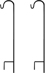 Black Shepherd Hook 48 Inch, 10MM Thick, Super Strong, Rust Resistant Steel Hook Ideal for Use at Weddings, Hanging Plant Baskets, Bird Feeders, (10, Black) by AshmanOnline