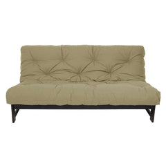 Mozaic Full Size 10-inch Cotton Twill Futon Mattress, Blue