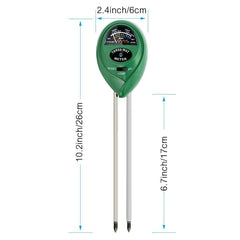 KKmall 3-in-1 Soil Meter with Moisture Light and PH Test Function