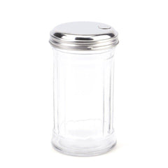 Tebery 4 Pack Stainless Steel Flip Cap Glass Sugar Dispenser/Pourer/Shaker,12 ounce