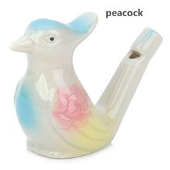 PHEVOS Porcelain Bird Water Whistles, Real Bird Singing,Nostalgic Music Bath Toys(4 Bird)
