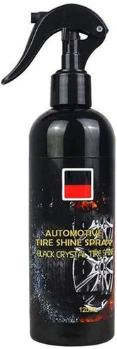 Automotive Tire Shine Spray,Lustrous, Long Lasting Shine, Best Tire Dressing Car Care Protectant Kit for Car Tires After Car Wash, Car Detailing Kit for Wheels and Tires (Black, 4 oz(120ml))