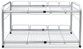 Surpahs 2 Tier Under Sink Expandable Shelf Organizer, Storage Rack (Silver)