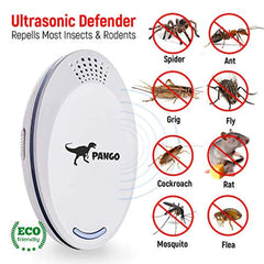Ultrasonic Pest Repeller | Ultrasonic & Ultrasound Pest Repellent - Pest Reject - Set of 4 Electronic Pest Control - Plug in Home Indoor Repeller - Get Rid of Mosquitos, Insects, Rodents, Ants, Rats