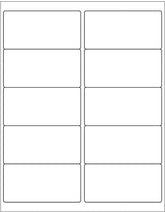 100 Sheets Sticker Labels Shipping Address Labels for Laser/Ink Jet Printer (2-up)