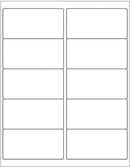 100 Sheets Sticker Labels Shipping Address Labels for Laser/Ink Jet Printer (2-up)