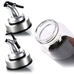 Kingrol 2 Pack Oil Cruet Glasses, 17 oz Olive Oil and Vinegar Dispenser with Degree Scale - No Drip Glass Bottles for Oil
