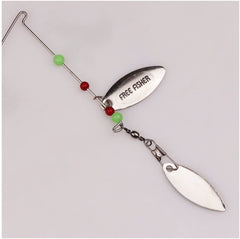 MILTECH 6 Pcs Fishing Lures Spinner Baits,Fishing Hard Spinner Lures, Bass Trout Salmon Hard Metal Spinnerbait