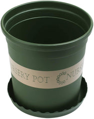 Akarden 5PCS 1 Gallon Nursery Pot Garden Planter Pots Nursery Plant Container with 5PCS Pallet (ArmyGreen)