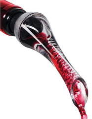 TenTen Labs Wine Aerator Pourer - Premium Aerating Pourer and Decanter Spout (Black)