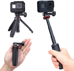 Extendable Selfie Stick for Gopro, Portable Vlog Selife Stick Tripod Stand for Gopro Hero 8/7/6/5 Black/Gopro Max DJI Osmo Action Insta 360 Action Camera Accessory Kits by MaxCo