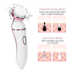 Electric Razor for Women, ETEREAUTY Electric Shaver for legs and Underarms, Cordless Painless Rechargeable Bikini Trimmer Body Hair Removal for Bikini, Wet and Dry Shaver