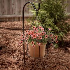 Sorbus® Shepherd's Hooks - Set of 4 Extendable Garden Planter Stakes for Bird Feeders, Outdoor Décor, Plants, Lights, Lanterns, Flower Baskets, and More! Heavy Duty (4 Pack)