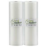 4 Jumbo 11" x 50' Commercial Vacuum Sealer Saver Bags Sous Vide Food Storage by VacSealBags