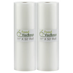 4 Jumbo 11" x 50' Commercial Vacuum Sealer Saver Bags Sous Vide Food Storage by VacSealBags