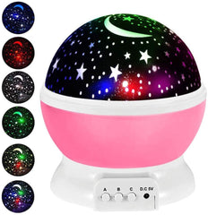 Kingtoys Moon Star Projector,Baby Night Lights, Romantic LED Night Light, 360-degree Rotating 4 LED Bulbs,Suitable for Parties, Children's bedrooms or to be Christmas Gifts.