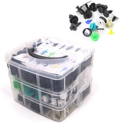 UTSAUTO 620Pcs Car Retainer Clips & Plastic Fasteners Kit Fender Rivet Clips 16 Most Popular Sizes Auto Push Pin Rivets Set for Toyota GM Ford Honda Acura Chrysler