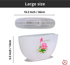 Penko Rice Paper Water Bowl – Rice Paper Holder for Spring Rolls, Summer Rolls, Egg Rolls- Roll/Fresh Spring Roll Kit – 10.2 inch (Rice Paper NOT Included)
