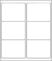 100 Sheets Sticker Labels Shipping Address Labels for Laser/Ink Jet Printer (2-up)