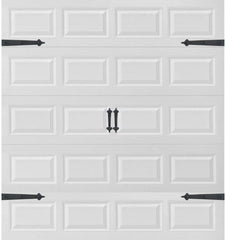 Ultra-Life Magnetic Decorative Carriage-Style Garage Door Accent Trim Hardware (Four Hinges, Two Handles)