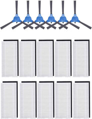 Replacement Parts for Eufy RoboVac 11S, RoboVac 30, RoboVac 30C, RoboVac 15T, RoboVac 15C, RoboVac 12, RoboVac 35C Vacuum Filters, Side Brushes,Rolling Brushes