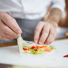 Penko Rice Paper Water Bowl – Rice Paper Holder for Spring Rolls, Summer Rolls, Egg Rolls- Roll/Fresh Spring Roll Kit – 10.2 inch (Rice Paper NOT Included)