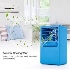ShamBo Personal Air Conditioner Fan, Air Personal Space Cooler 9.5-inch Small Desktop Fan Quiet Personal Table Fan Mini Evaporative Air Circulator Cooler Humidifier, Dorm