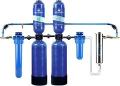 Aquasana Whole House Well Water Filter System w/ UV Purifier & Salt-Free Descaler - Filters Sediment & 97% Of Chlorine - Carbon & KDF Home Water Filtration - 500,000 Gl