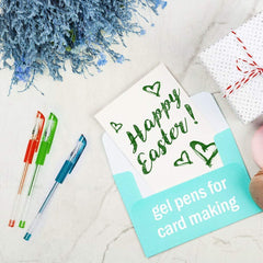 Color Gel Pens for Kid Adult Coloring Books, 24 Colors Gel Art Markers Fine Point Pen with 24 Refills for School Office Art Suppliers by Aen Art