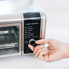 Ninja Foodi 8-in-1 Digital, Toaster, Air Fryer, with Flip-Away for Storage Multi-Purpose Counter-top Convection Oven (SP101), 19.7” W x 7.5”H x 15.1”D, Stainless Steel/Black