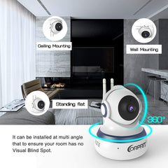 Wireless Security Camera, HD 1080P Baby Monitor Home Surveillance IP Came with Cloud Storage Night Vision, Pan/Tilt, Two Way Talk by Android iOS App by corprit