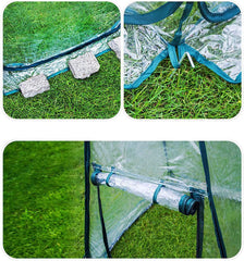 porayhut Clear PVC Greenhouse Cover Flower House Mini Gardening Plant Flower Pop Up Tent,Backyard Greenhouse Cover for Cold Frost Protector Gardening Plants