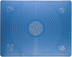 Silicone All-Purpose Baking Mat with Measurements | Non-Stick Pasty Mat for rolling dough | BPA-Free | Heat Resistant | Easy To Clean | Large Size (20” x 16”)