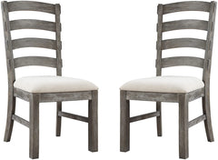 Emerald Home Furnishings Paladin Rustic Charcoal Gray Dining Table with Self Storing Butterfly Extension Leaf And Farmhouse Trestle Base