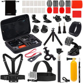 Black Pro Basic Common Outdoor Sports Kit for GoPro Hero 6 /GoPro Fusion/HERO 5/Session5/ 4 / 3+ / 3 / 2 / 1 SJ4000 /5000/ 6000 /AKASO/ APEMAN/ DBPOWER/ And Sony Sports DV and More by MaxCo