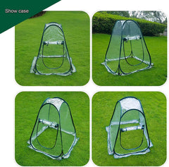 porayhut Clear PVC Greenhouse Cover Flower House Mini Gardening Plant Flower Pop Up Tent,Backyard Greenhouse Cover for Cold Frost Protector Gardening Plants