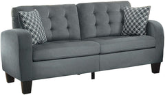 Homelegance Sinclair 84" x 107" Fabric Sectional Sofa, Gray