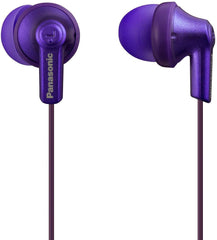 Panasonic ErgoFit In-Ear Earbud Headphones RP-HJE120-KA (Matte Black) Dynamic Crystal-Clear Sound, Ergonomic Comfort-Fit
