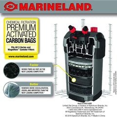 MarineLand Premium Activated Carbon Bags, for Chemical Filtration in Aquariums, 2-Count