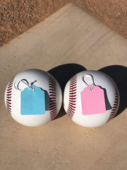 Gender Reveal Baseballs | Set of Premium Exploding Vibrant Pink and Blue Chalk | Extra-Powder Filled Baseballs | 2 Pack- 1 Pink 1 Blue for Gender Reveal Party!