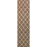 Maples Rugs Rebecca 2'6 x 10' Non Skid Hallway Carpet Entry Rugs Runners for Kitchen and Entryway, Grey/White