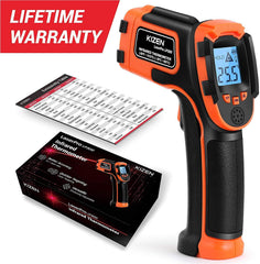 Kizen LaserPro LP300 Infrared Thermometer Non-Contact Digital Laser Temperature Gun with LCD Display -58℉~1112℉(-50℃~600℃) Adjustable Emissivity